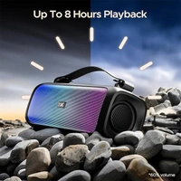 boAt Stone 580 Bluetooth Speaker with 12W RMS Stereo Sound - Black - Black