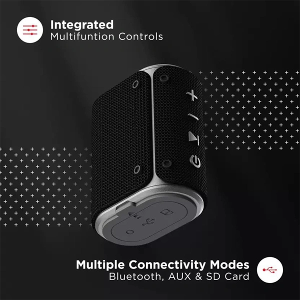 boAt Stone Grenade 5W Portable Bluetooth Speaker - Black