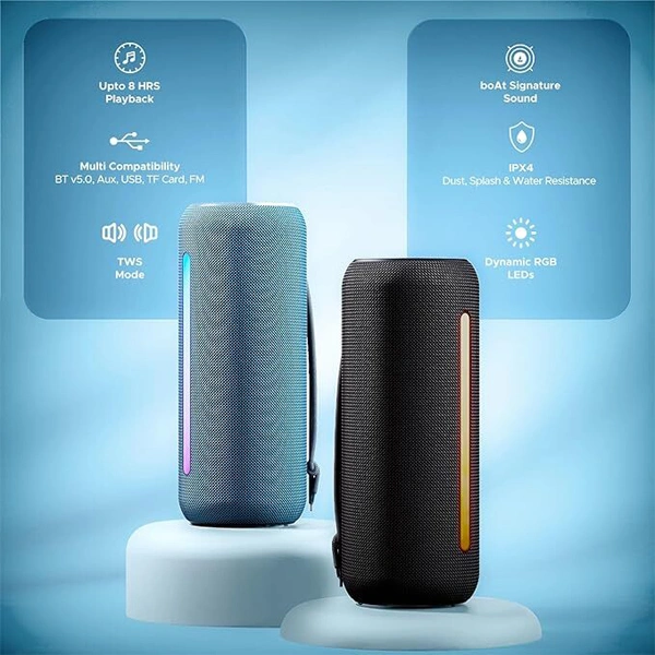 boAt Stone Spinx Pro Bluetooth Speaker - Blue - Blue