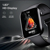 boAt Storm Call 2 1.83'' HD Display Smartwatch - Black Metal - Black Metal