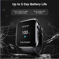 boAt Storm Call 2 1.83'' HD Display Smartwatch - Black Metal - Black Metal