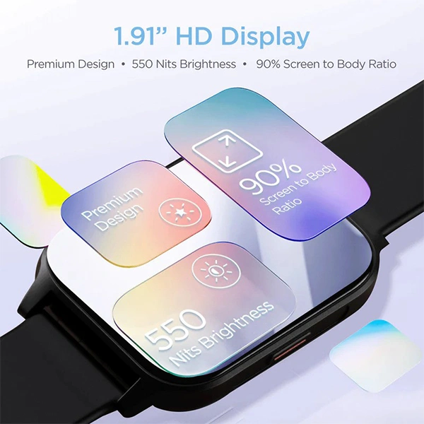 boAt Storm Connect Plus with 1.91" HD Display Smartwatch - Deep Blue - Deep Blue