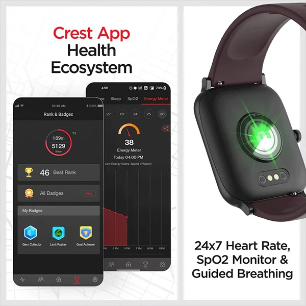 boAt Storm Pro Call With Bluetooth Calling Smartwatch - Red - Red