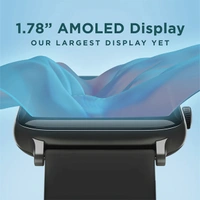boAt Storm Pro with 1.78" AMOLED Display Smartwatch - Deep Blue - Deep Blue
