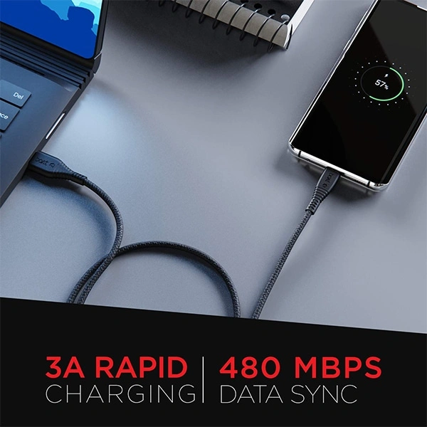 boAt Type C A325 3A Rapid Charging Cable