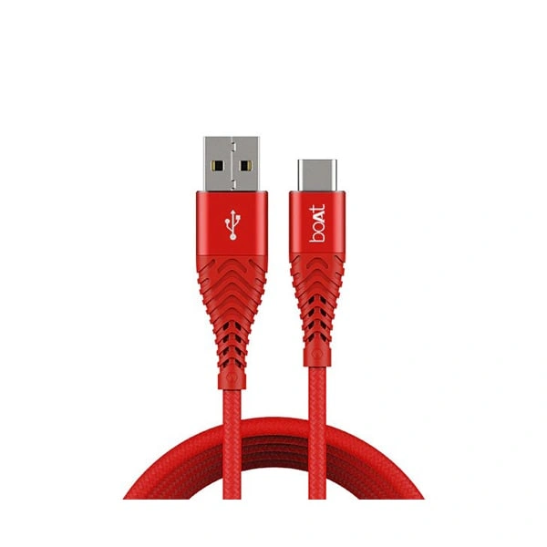 boAt Type C A700 Stress Resistant Sturdy Cable - Red - Red