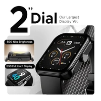 boAt Ultima Call Max Smart Watch with 2" Big HD Display - Active Black - Active Black