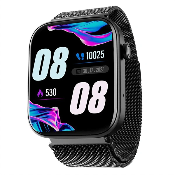 boAt Wave Astra 3 Bluetooth Calling Smartwatch - Black Metal - Black Metal
