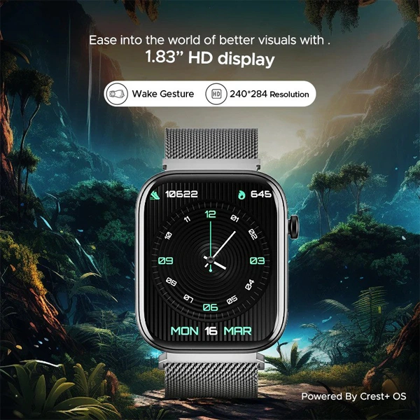 boAt Wave Astra Smartwatch With Bluetooth Calling - Olive Green - Olive Green