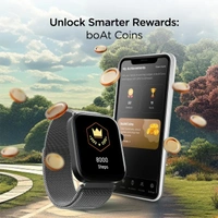 boAt Wave Astra Smartwatch With Bluetooth Calling - Olive Green - Olive Green