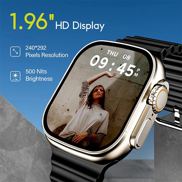 boAt Wave Elevate with 1.96'' HD Display Smart Watch - Deep Grey - Deep Grey