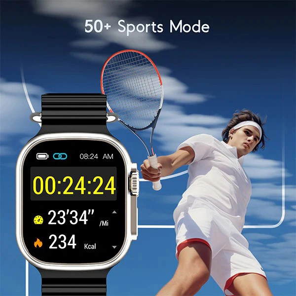 boAt Wave Elevate with 1.96'' HD Display Smart Watch - Deep Grey - Deep Grey
