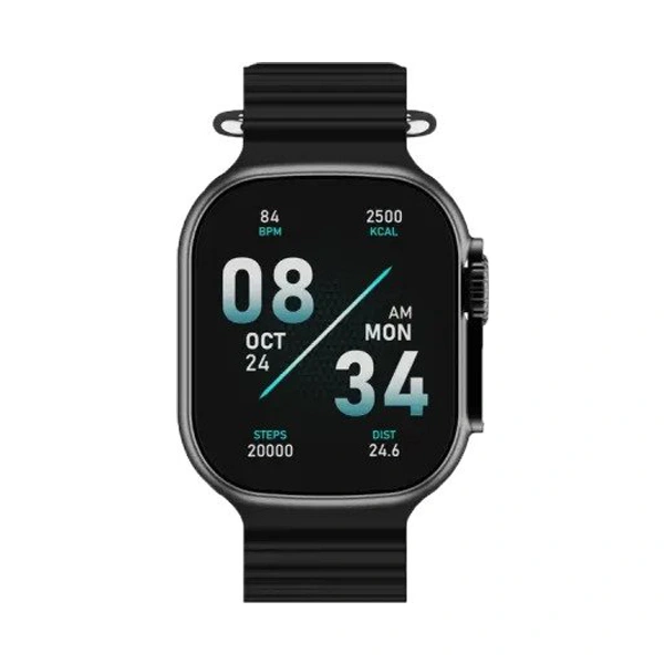 boAt Wave Glory Smartwatch with Bluetooth Calling - Active Black - Active Black