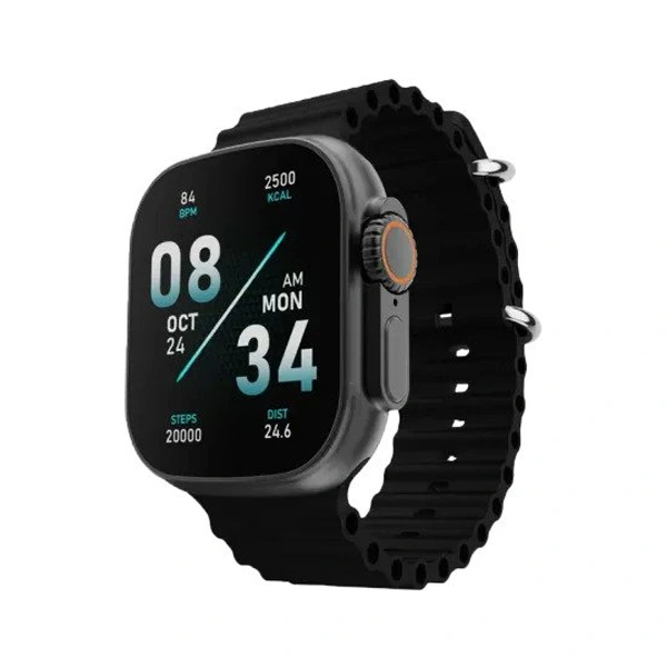 boAt Wave Glory Smartwatch with Bluetooth Calling - Active Black - Active Black