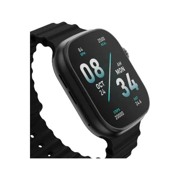 boAt Wave Glory Smartwatch with Bluetooth Calling - Active Black - Active Black