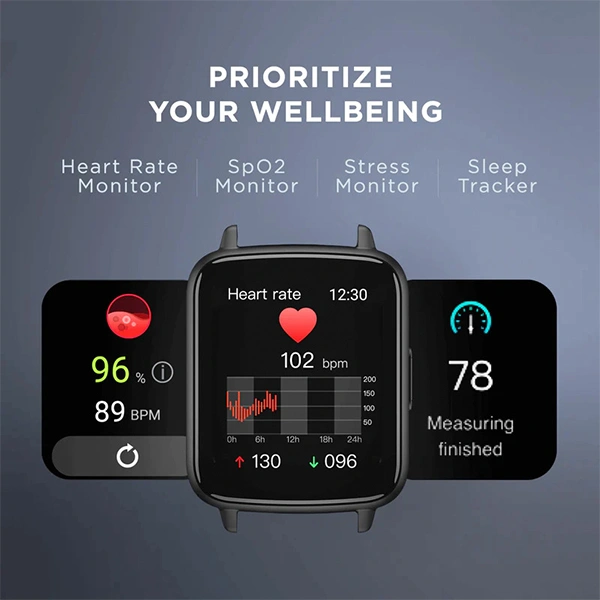 boAt Wave Neo 2.5D Curved Display & Multiple Sports Smartwatch - Black - Black