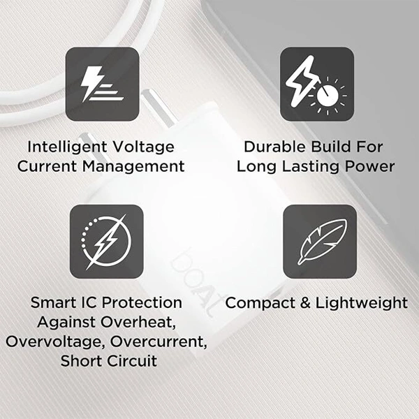 boAt WCDV 22.5W Dual Port Charger