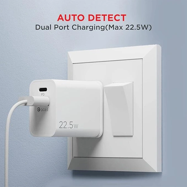 boAt WCDV 22.5W Dual Port Charger