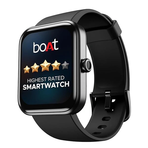 boAt Xtend Smart Watch - Charcoal Black - Charcoal Black