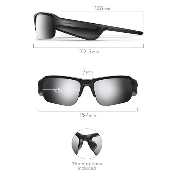 Bose Frames Tempo Sports Sunglasses with Polarized Lenses and Bluetooth Sunglasses