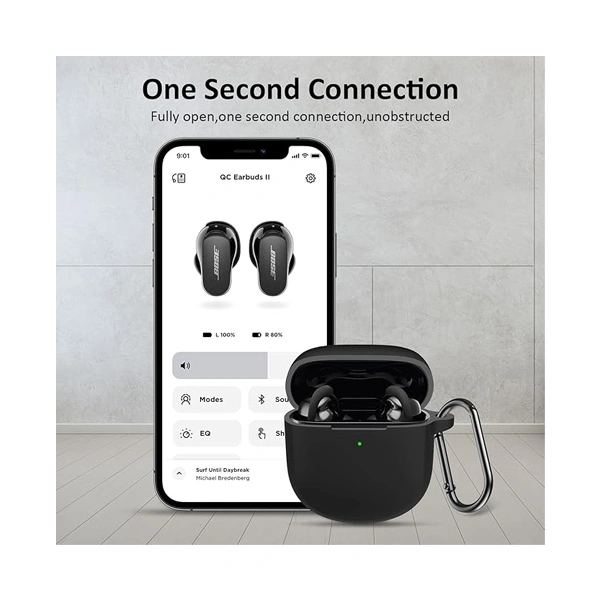 Bose Quiet Comfort Silicon Rubber Case Cover for Earbuds II - Black