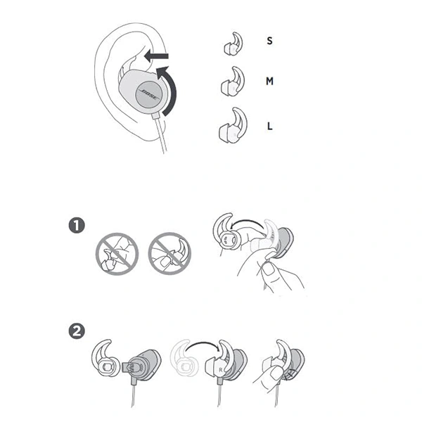Bose Soundsport Sweatproof Bluetooth Wireless In Ear Earphones With Mic