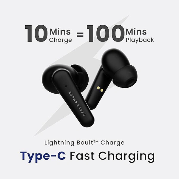 Boult Audio Airbass Fx1 Truly Wireless Earbuds - White - White