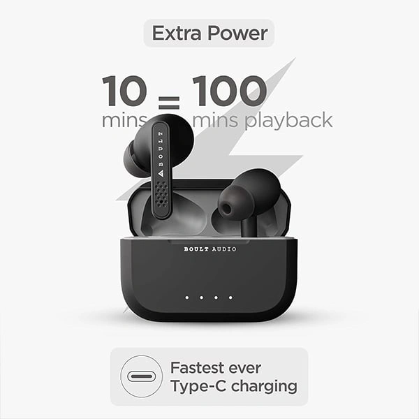 Boult Audio AirBass Propods X Wireless Earbuds - Red - Red