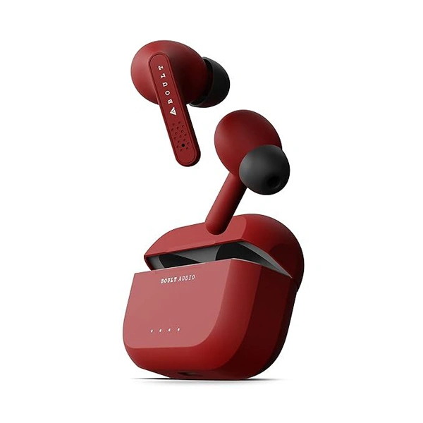 Boult Audio AirBass Propods X Wireless Earbuds - Red - Red