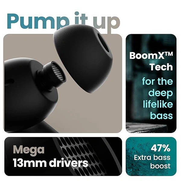 Boult Audio Ammo True Wireless In Ear Earbuds with 40ms Lowest Latency