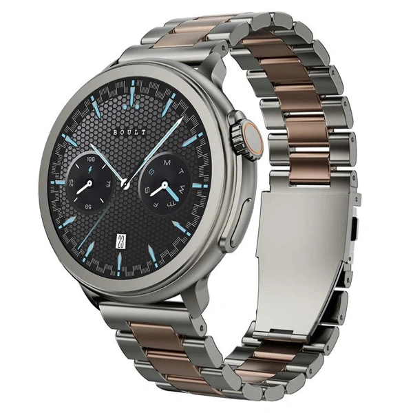 Boult Audio Crown R 1.52 inch Round HD Screen Smartwatch - Bullet Silver - Bullet Silver