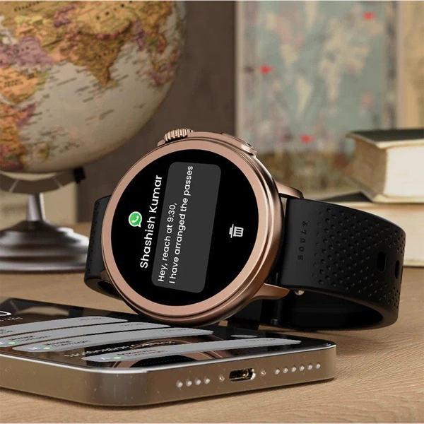 Boult Audio Crown R 1.52 inch Round HD Screen Smartwatch - Bullet Silver - Bullet Silver