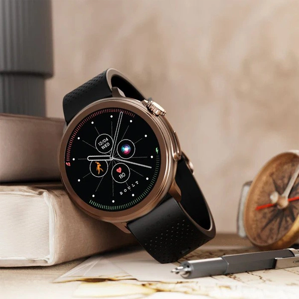 Boult Audio Crown R 1.52 inch Round HD Screen Smartwatch - Bullet Silver - Bullet Silver