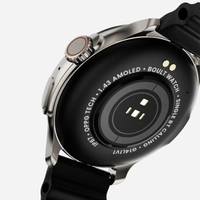 Boult Audio Crown R Pro Premium Smartwatch with 1.43 Inches - Silver - Silver