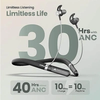 Boult Audio Curve ANC Wireless Earphones - Black - Black