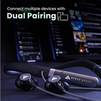 Boult Audio Curve ANC Wireless Earphones - Black - Black