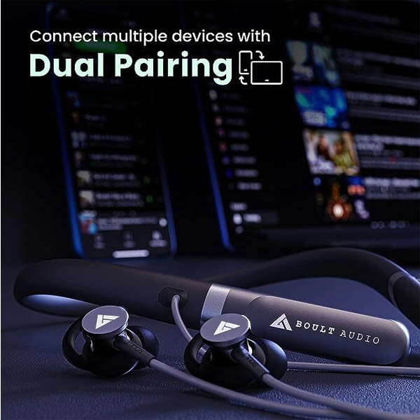 Boult Audio Curve ANC Wireless Earphones - Black - Black