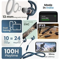 Boult Audio Curve Max Bluetooth Earphones - Black - Black