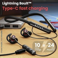 Boult Audio Curve Max Bluetooth Earphones - Black - Black