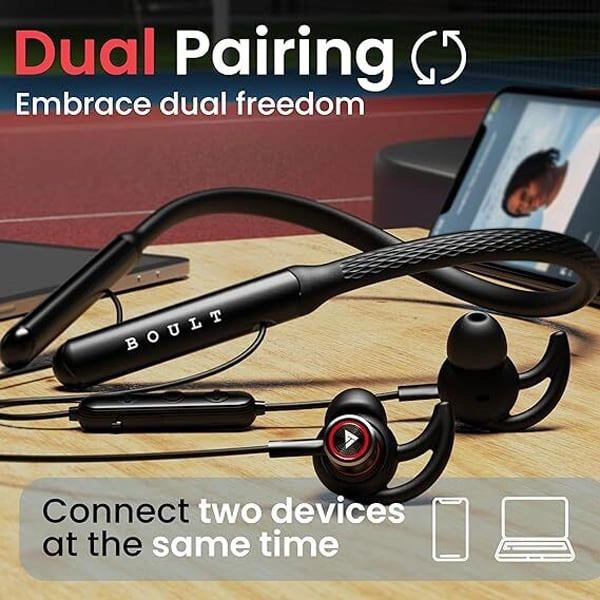 Boult Audio Curve Max Bluetooth Earphones - Black - Black