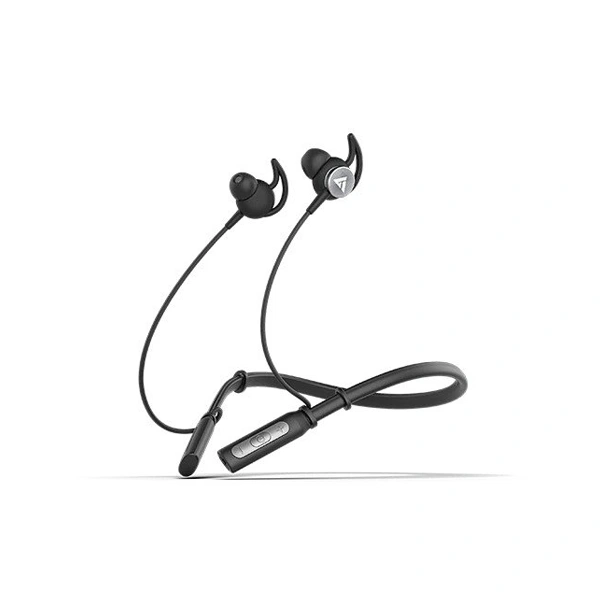 Boult Audio Curve X Neckband with 15 hrs Playtime, HD Mic - Black - Black
