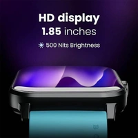 Boult Audio Dive+ with 1.85" HD Display Bluetooth Calling Smartwatch - Jet Black - Jet Black