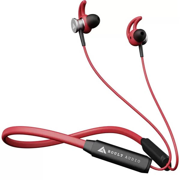 Boult Audio EQCharge Neckband With 32hrs Playtime - Red - Red