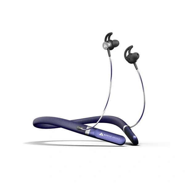 Boult Audio FCharge Bluetooth Neckband with 40 Hrs battery life - Blue - Blue