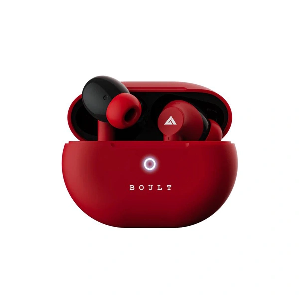 Boult Audio K45 50 Hrs Playtime Wireless Earbuds - Berry Red - Berry Red