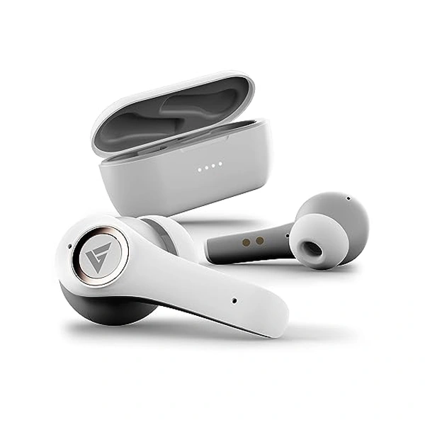 Boult Audio Omega ANC Earbuds with 32Hrs Playtime with Quad Mic ENC - White - White
