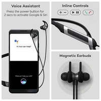 Boult Audio Probass Qcharge Earphones - Blue - Blue