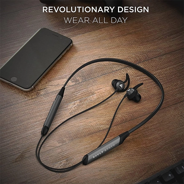 Boult Audio Probass Qcharge Earphones - Blue - Blue