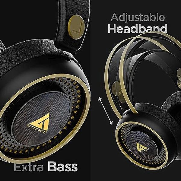Boult Audio ProBass Ranger Over-Ear Wireless Bluetooth Headphones with Microphone