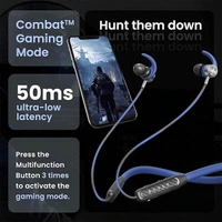 Boult Audio RCharge Wireless in Ear Bluetooth Earphones with ENC Mic - Blue - Blue